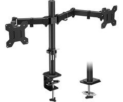 Ergonomische Monitorhalterung für 2 Bildschirme bis 27 Zoll - bis zu 35% Rabatt