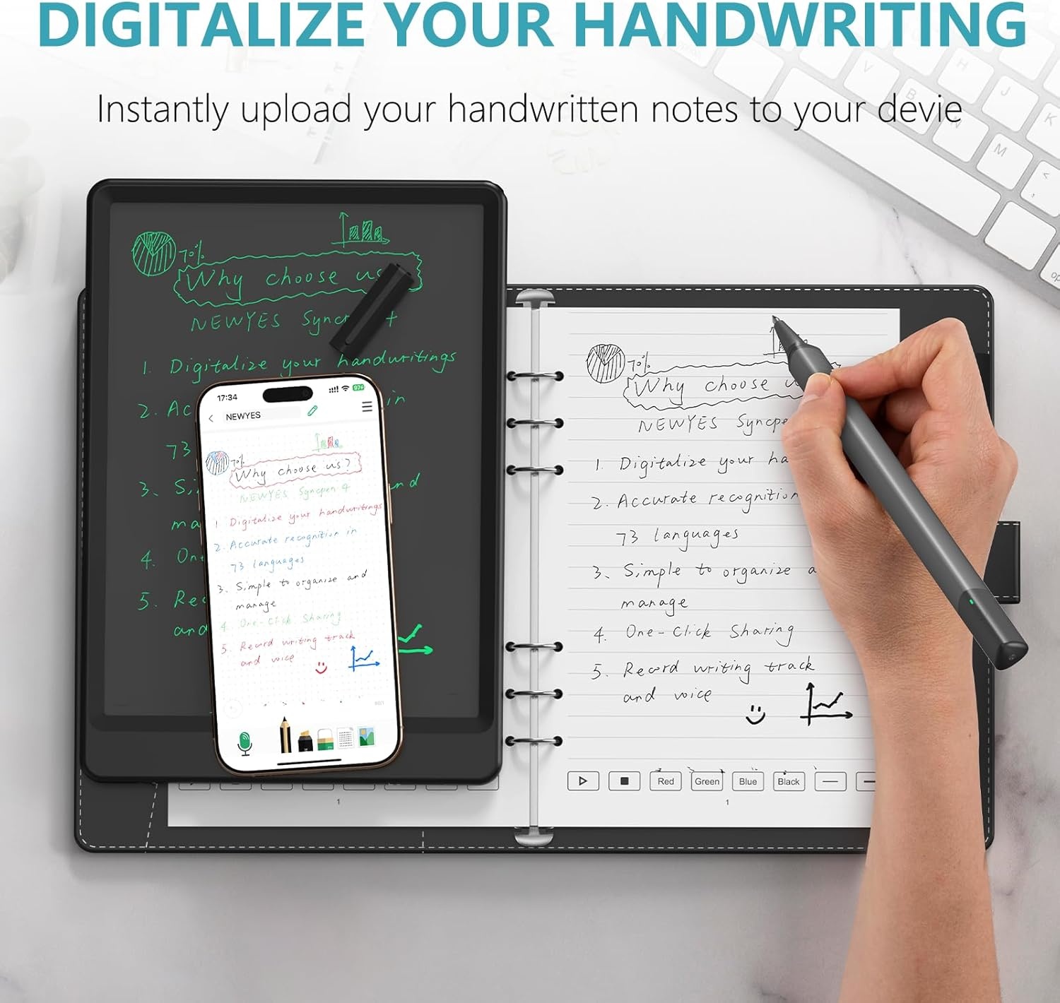 Digitaler Smart Pen mit Notizbuch - Jetzt bis zu 35 % Rabatt sichern