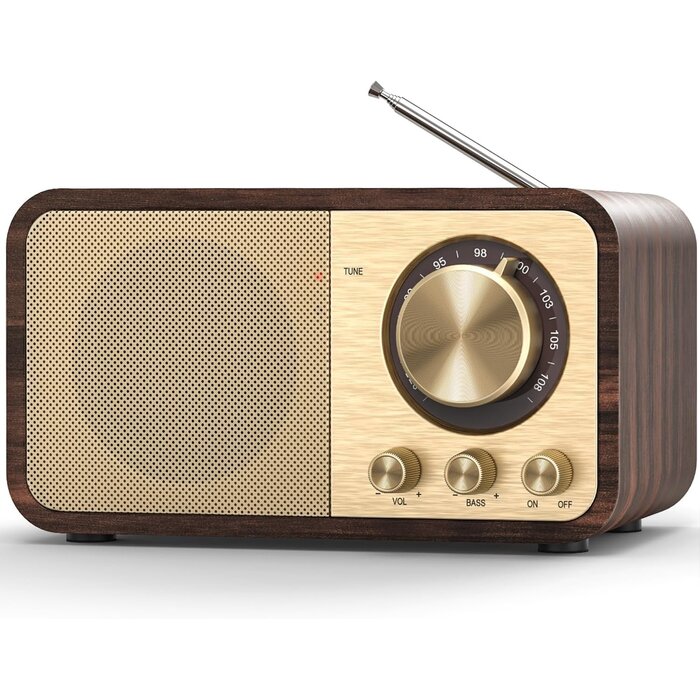 Retro Bluetooth-Radio mit 5W Lautsprecher - Jetzt bis zu 35% Rabatt sparen