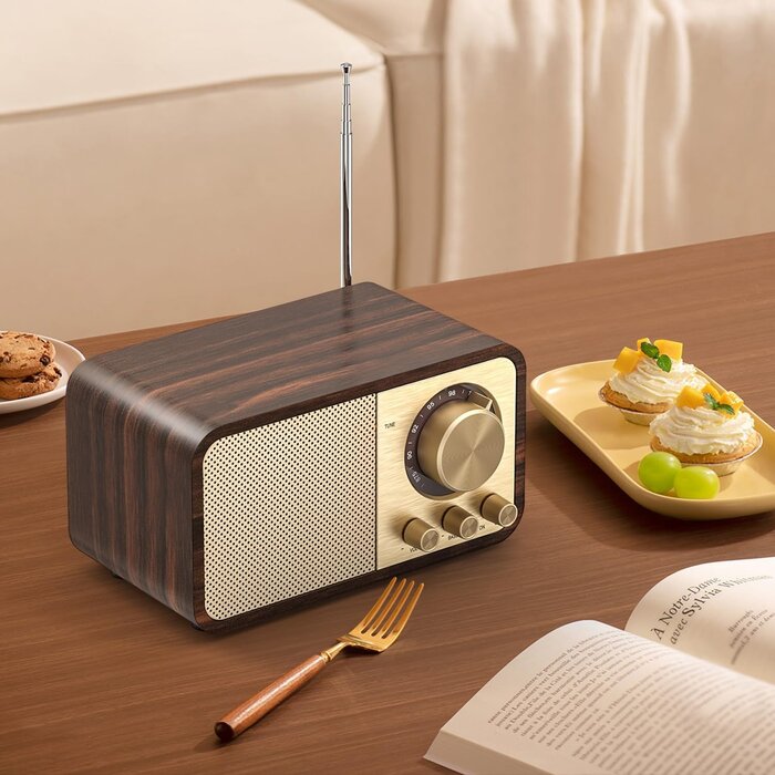 Retro Bluetooth-Radio mit 5W Lautsprecher - Jetzt bis zu 35% Rabatt sparen