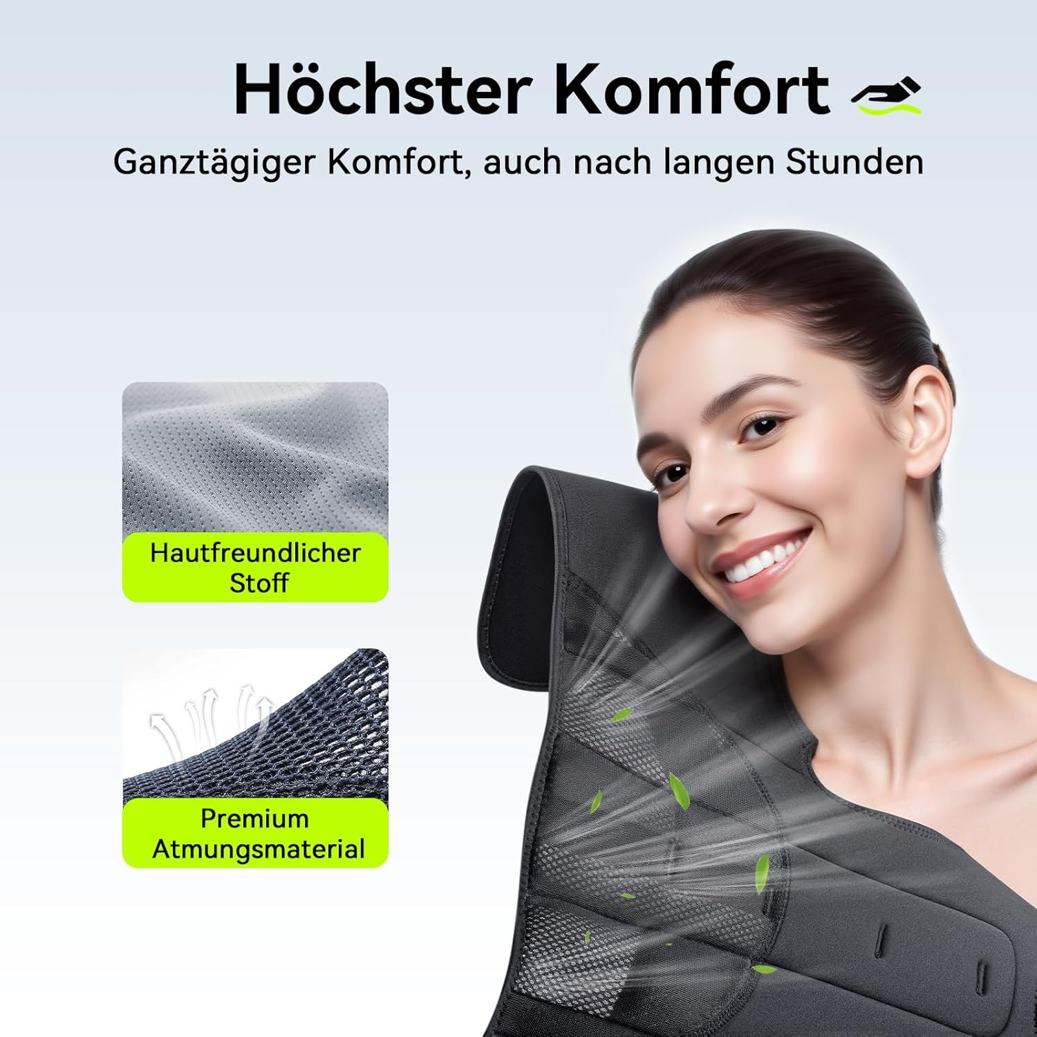 Haltungskorrektor für Rücken & Schultern - Ergonomisch & Verstellbar - bis zu 35%