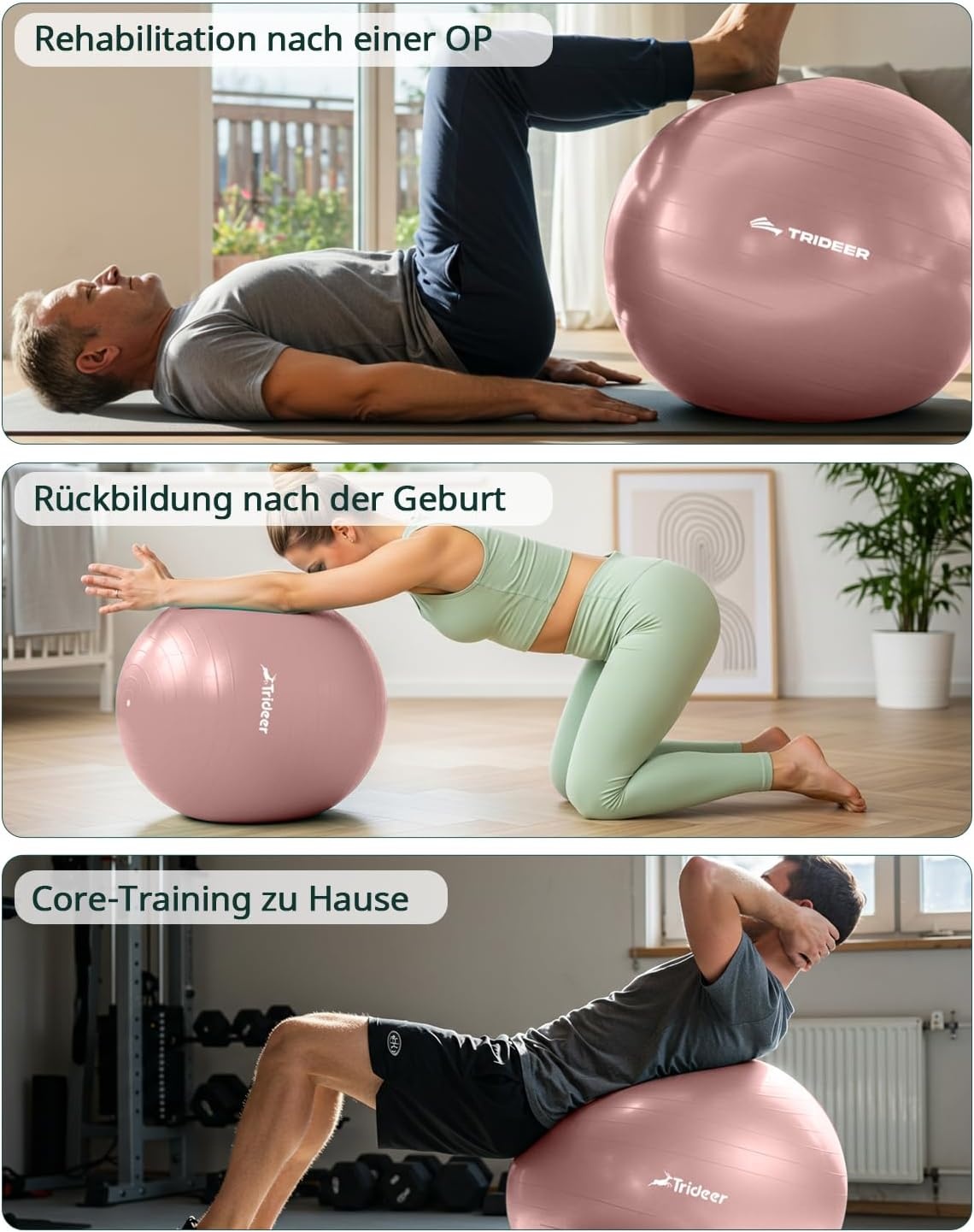 Gymnastikball 65cm - Yoga & Fitness - Bis zu 35% Rabatt im Outlet