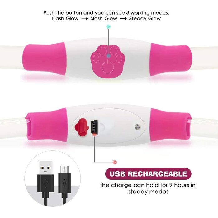LED-Hundehalsband 2er-Set: Sicher & zuschneidbar - Jetzt bis zu 35% sparen