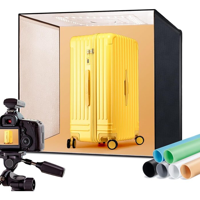 Professionelle Foto-Lichtbox 60x58cm - Jetzt bis zu 35% günstiger