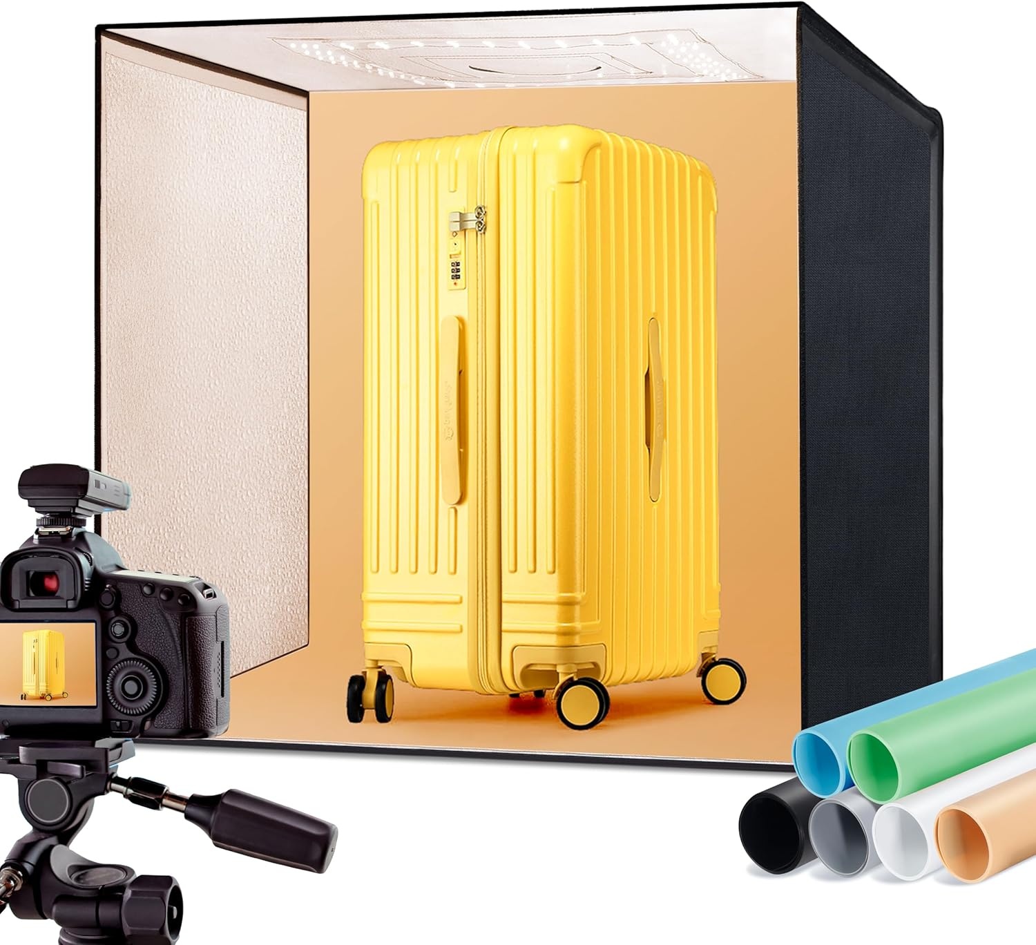 Professionelle Foto-Lichtbox 60x58cm - Jetzt bis zu 35% günstiger