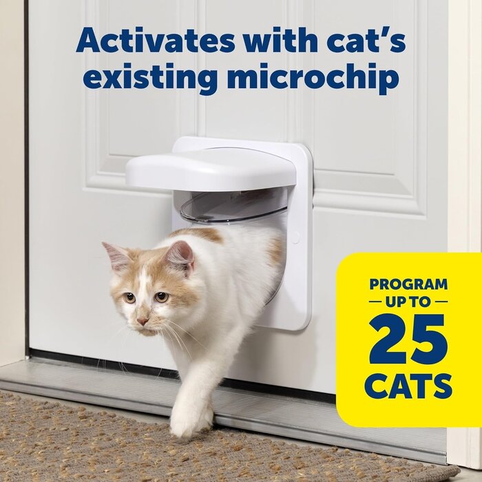 Mikrochip-Katzenklappe für Katzen bis 7 kg - jetzt bis zu 35 % günstiger