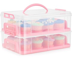 Torten- & Cupcake-Transportbehälter Rosa - bis zu 35% günstiger im Outlet