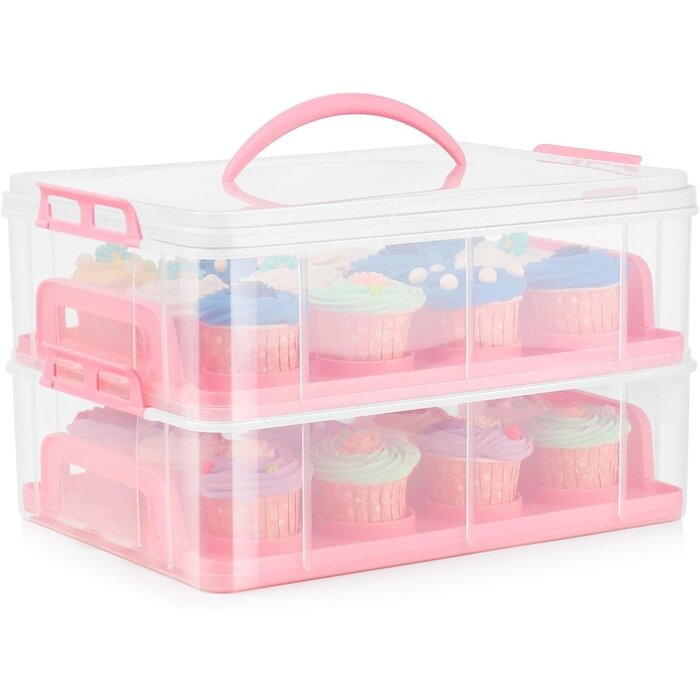 Torten- & Cupcake-Transportbehälter Rosa - bis zu 35% günstiger im Outlet