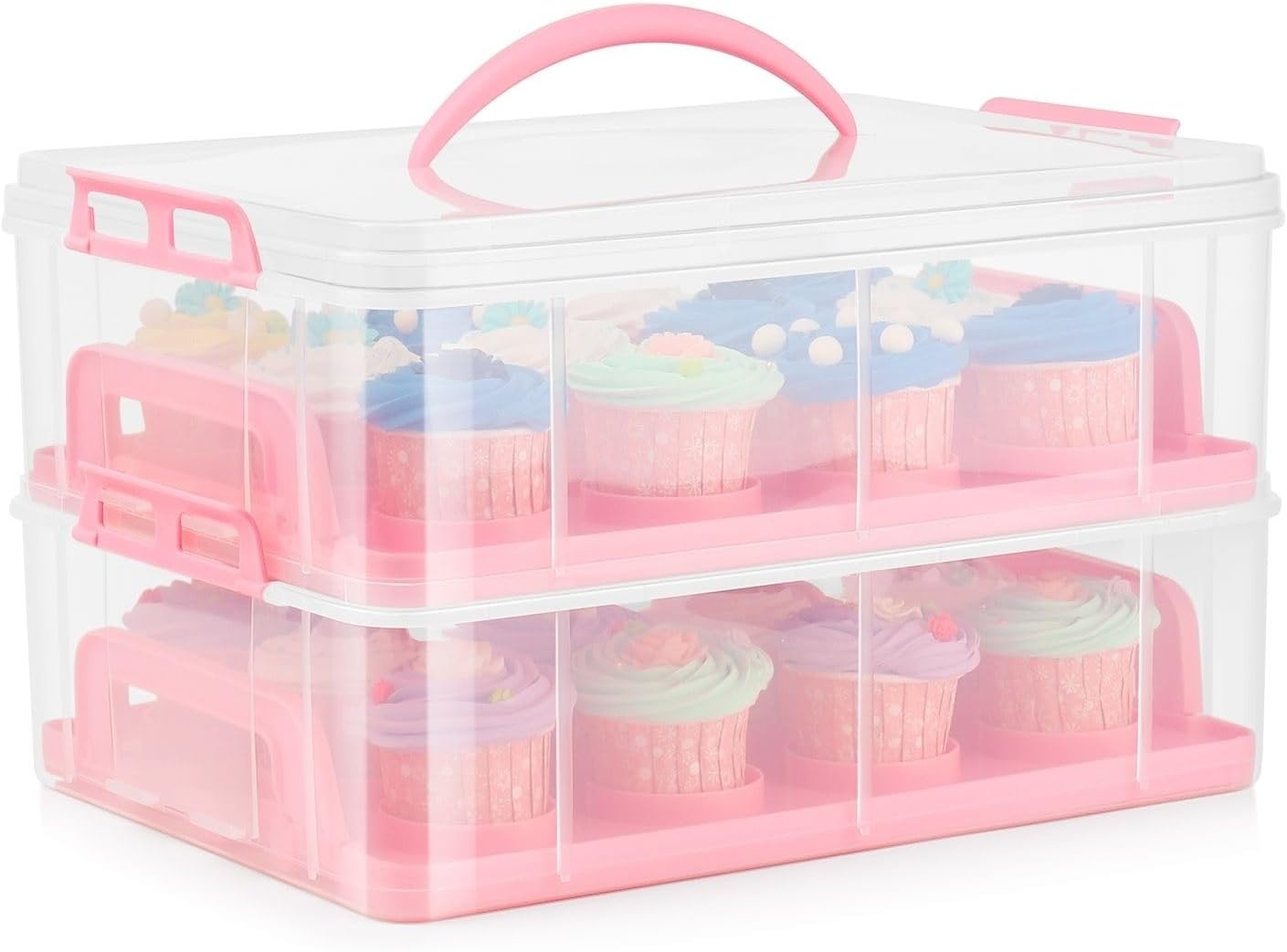 Torten- & Cupcake-Transportbehälter Rosa - bis zu 35% günstiger im Outlet