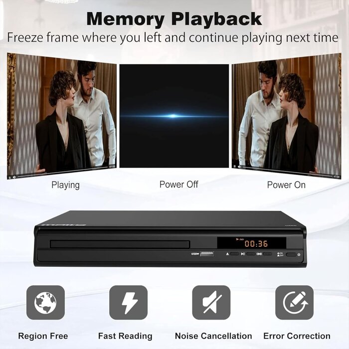 Full HD DVD-Player mit HDMI & Karaoke - Sparen Sie jetzt bis zu 35%