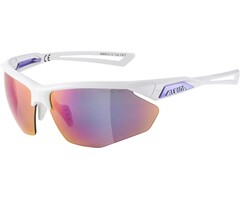 Sportbrille mit Halbrahmen Unisex weiß-violett - jetzt bis zu 35 % sparen