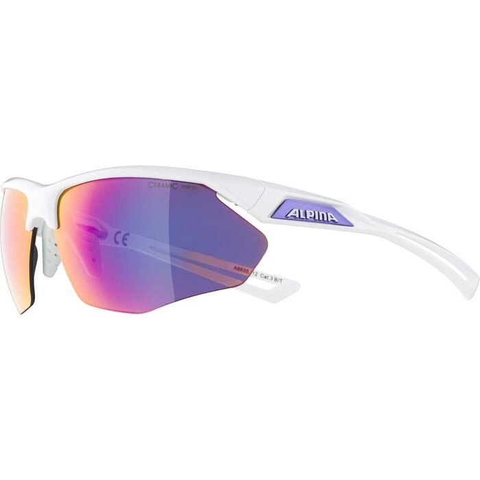 Sportbrille mit Halbrahmen Unisex weiß-violett - jetzt bis zu 35 % sparen