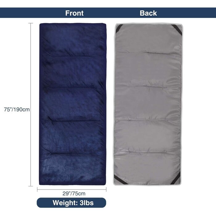 Campingbett-Auflage 190x75 cm Nachtblau - Jetzt bis zu 35% sparen!