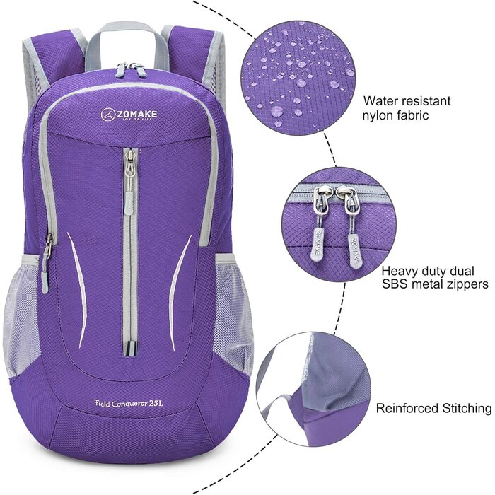 Leichter 25L Falt-Rucksack: Wasserabweisend & Ideal für Outdoor - bis zu 35% Rabatt