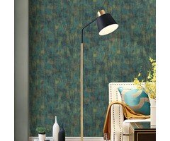 Selbstklebende Design-Tapete Metall-Beton-Optik Blau - bis zu 35% Rabatt