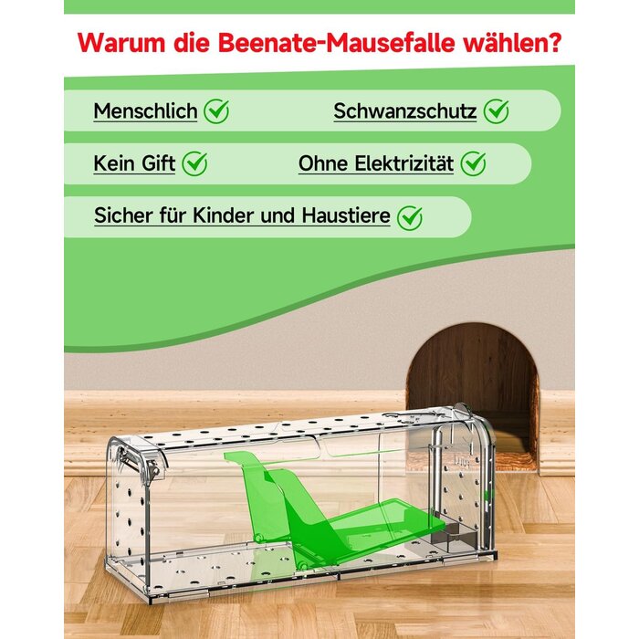 4x Humane Lebend-Mausefallen - Tierschutzfreundlich - jetzt bis zu 35% sparen