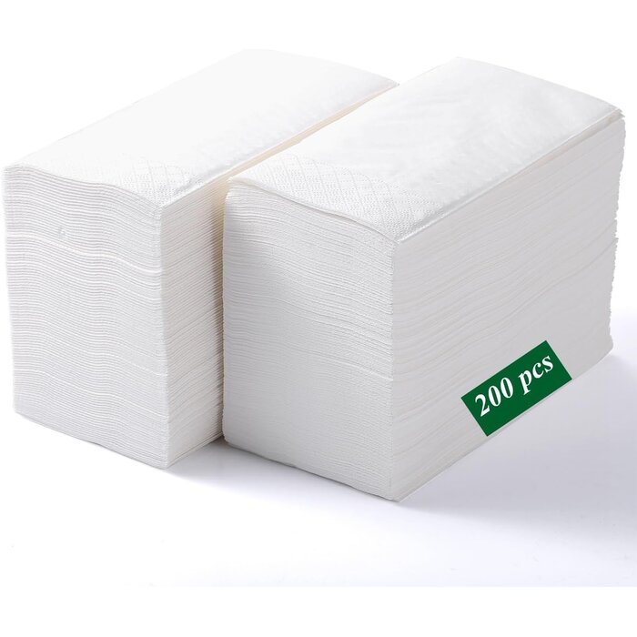 Hochwertige Papierservietten 40x40cm - 200 Stück - bis zu 35% Rabatt