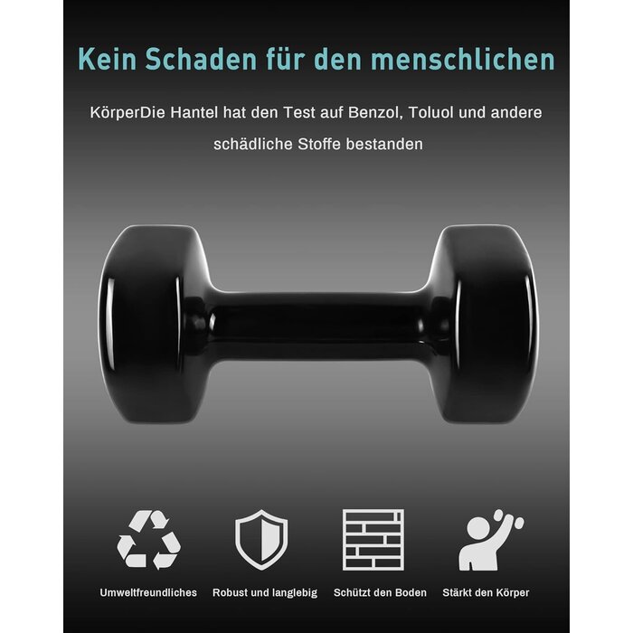 Kurzhantel-Set 2x 2kg Gusseisen - Bis zu 35% Rabatt auf Rückläufer