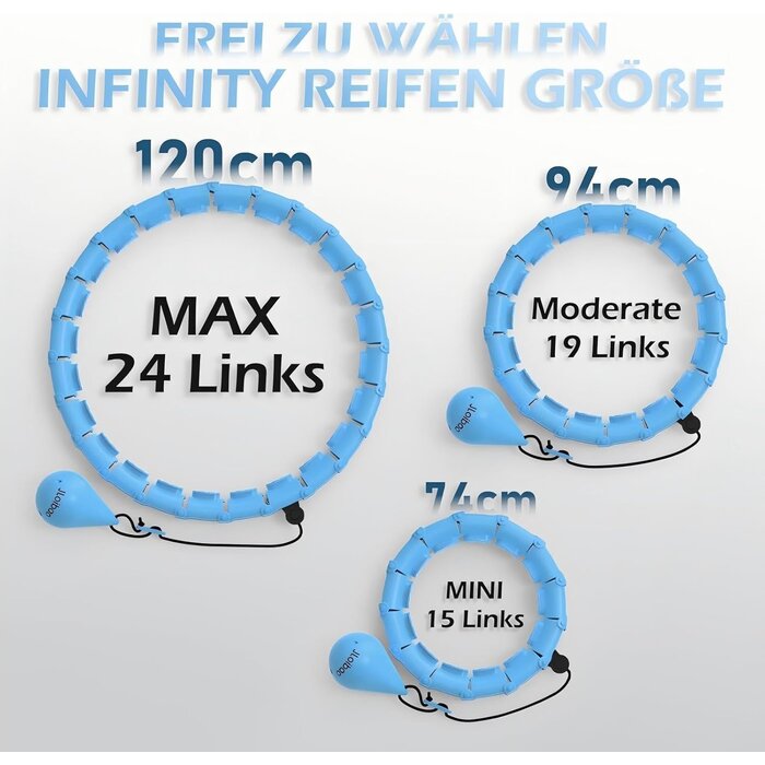Smart Hula Hoop Fitness-Reifen, verstellbar - jetzt bis zu 35 % Rabatt