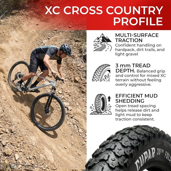 2er-Set MTB-Faltreifen 26 x 2,125 Zoll - Jetzt bis zu 35% Rabatt sichern!