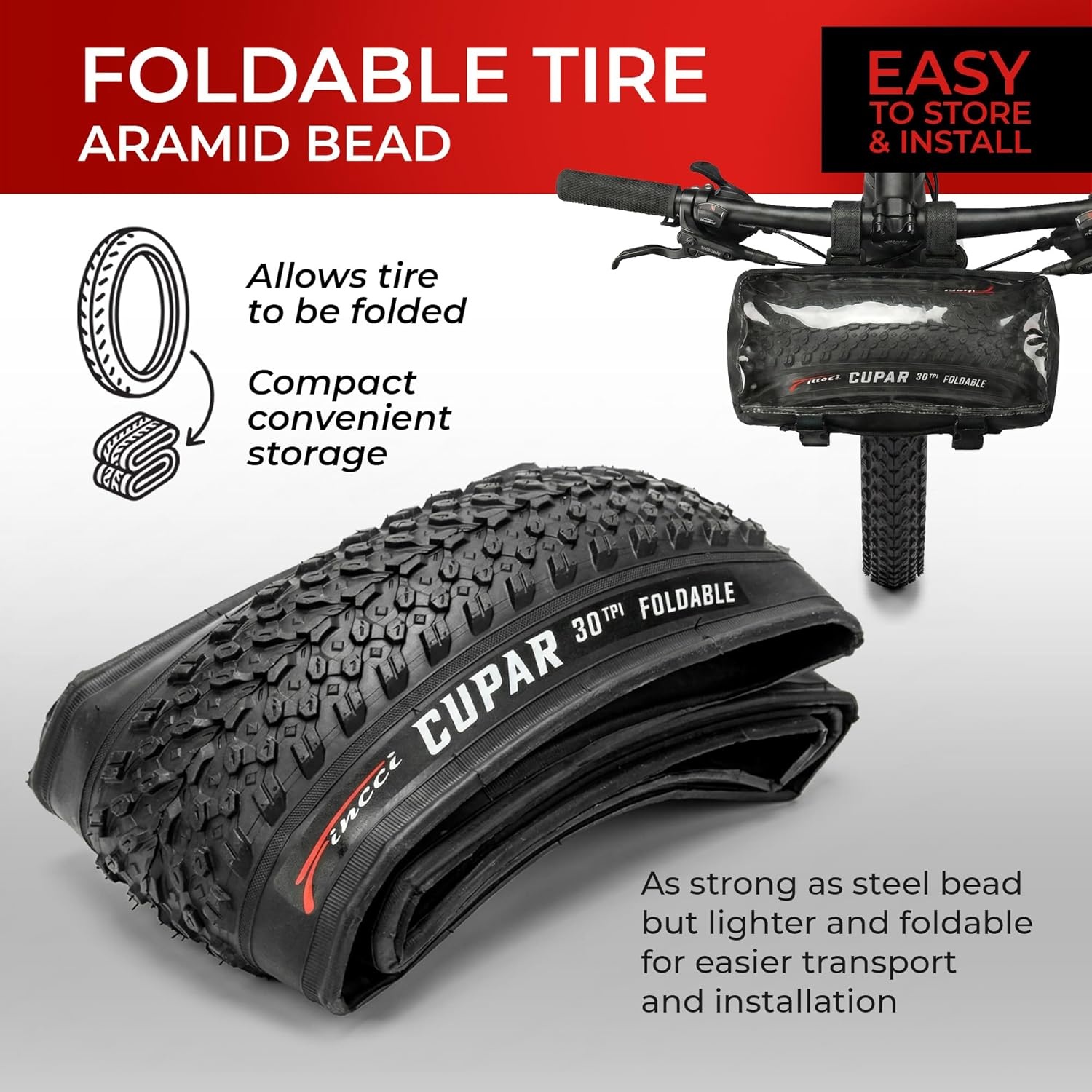 2er-Set MTB-Faltreifen 26 x 2,125 Zoll - Jetzt bis zu 35% Rabatt sichern!