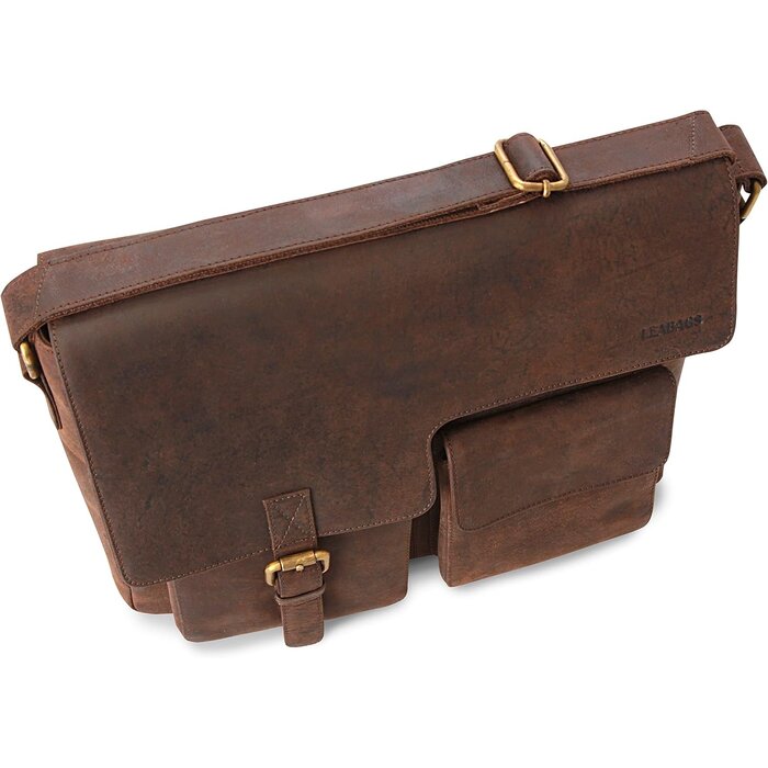 Vintage Laptoptasche aus echtem Büffelleder - jetzt bis zu 35% günstiger