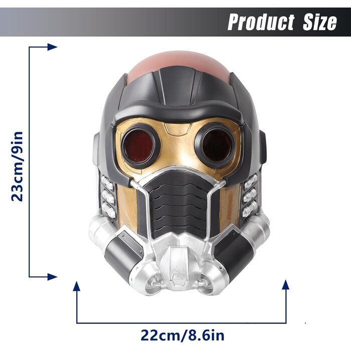 Star-Lord Vollgesichtshelm - Authentische Cosplay-Maske - bis zu 35% Rabatt
