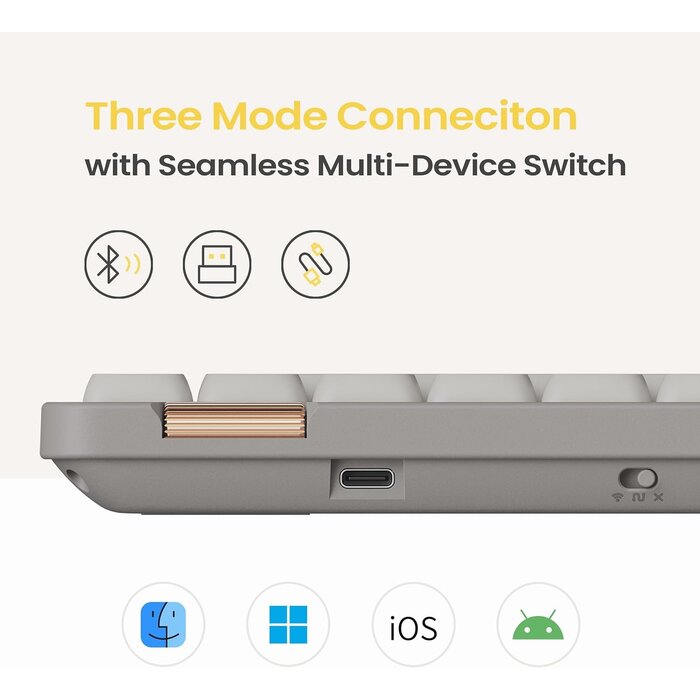 Mechanische Low-Profile Tastatur 84 Tasten 75% Layout - bis zu 35% Rabatt