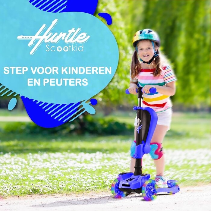 3-Rad-Kinderroller mit LED-Rädern & Sitz - Faltbar - bis zu 35% Rabatt