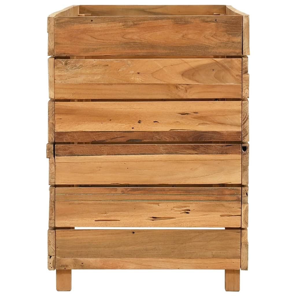 Hochbeet aus Teakholz & Stahl 100x40cm - bis zu 35% Rabatt