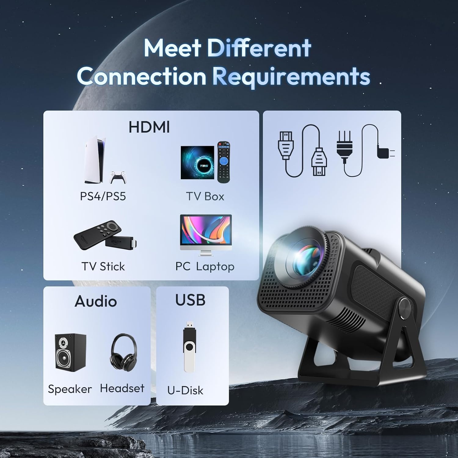 Mini LED Projektor 4K Support & Android 11 | Outlet-Deal bis zu 35% Rabatt