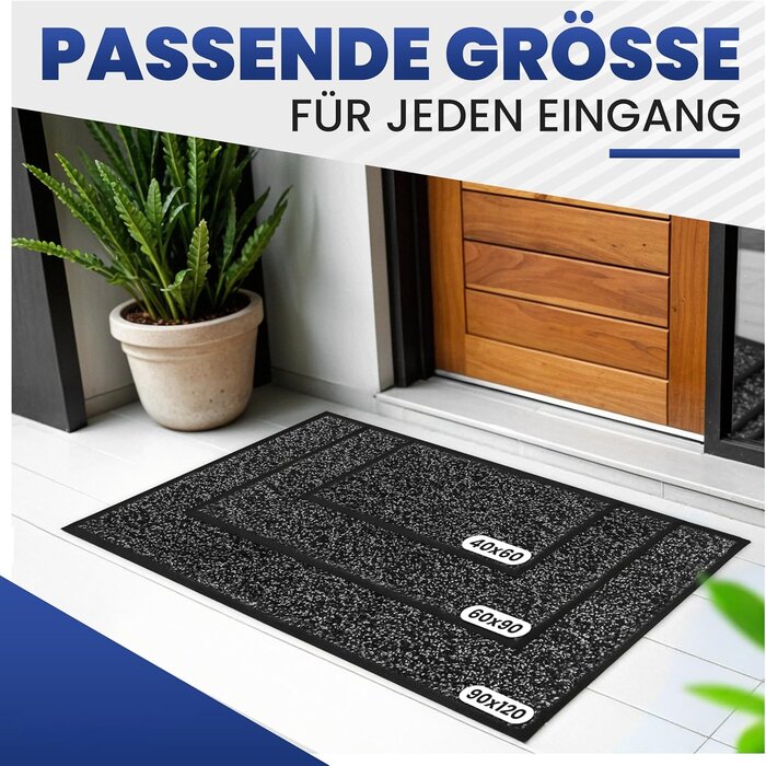 Robuste Fußmatte 61x91cm - rutschfest & langlebig - bis zu 35% Rabatt