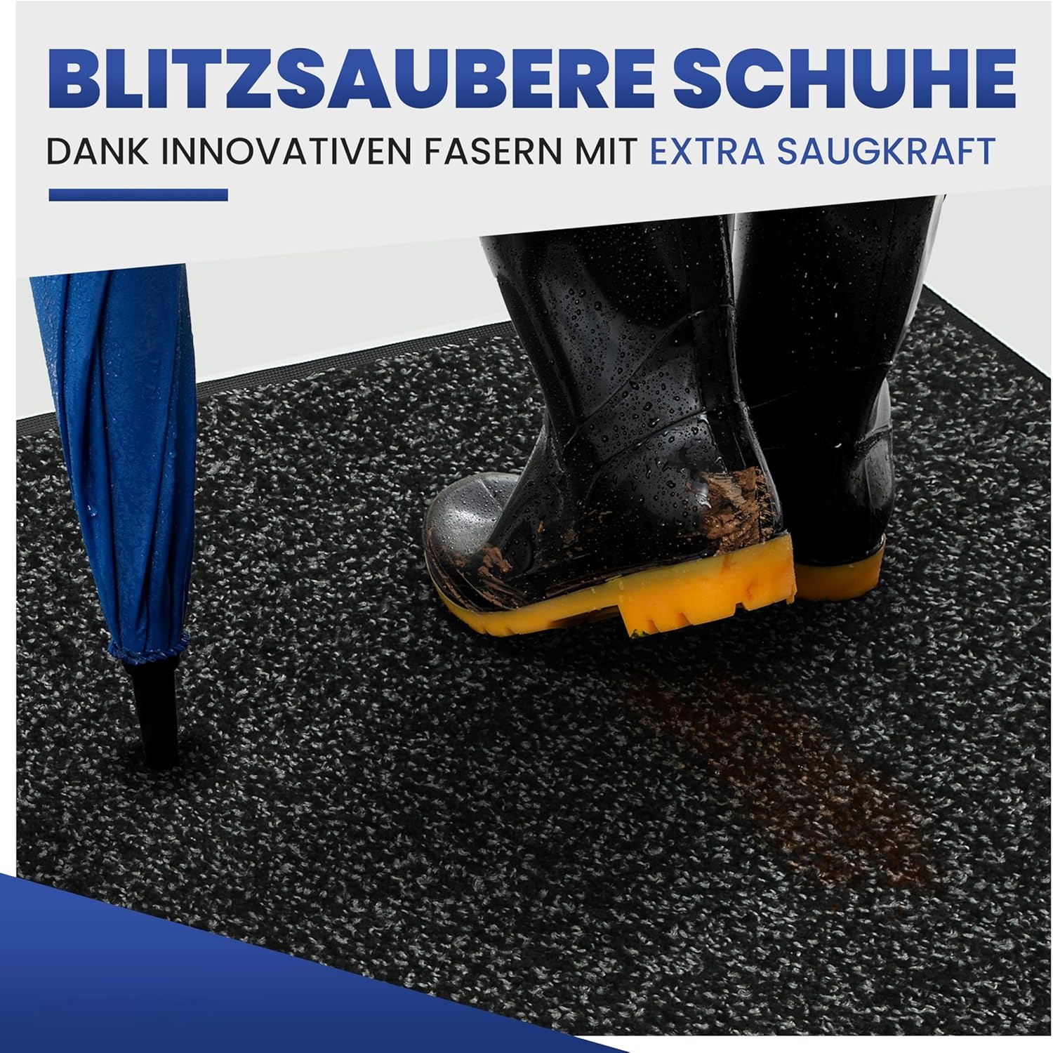 Robuste Fußmatte 61x91cm - rutschfest & langlebig - bis zu 35% Rabatt