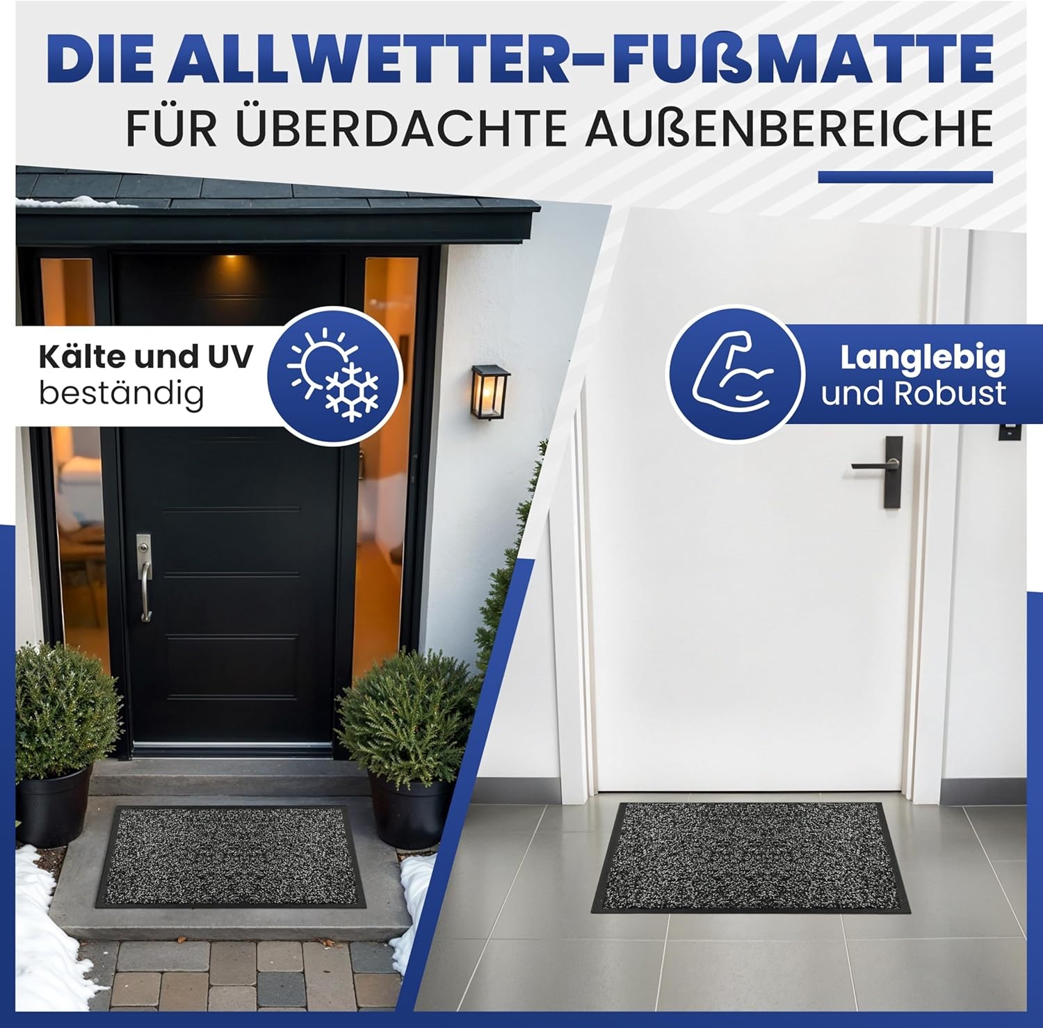 Robuste Fußmatte 61x91cm - rutschfest & langlebig - bis zu 35% Rabatt