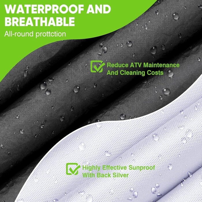 Robuste ATV-Abdeckplane XL - Wasserdicht & UV-beständig - bis zu 35% reduziert