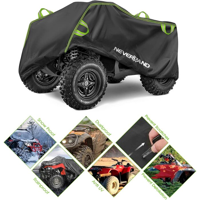 Robuste ATV-Abdeckplane XL - Wasserdicht & UV-beständig - bis zu 35% reduziert