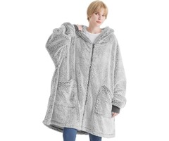 Tragbare Decke mit Kapuze: Kuschel-Hoodie - bis zu 35% Rabatt