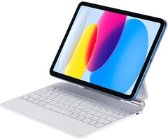 Magnetische iPad Tastaturhülle (10./11. Gen) QWERTZ - Weiß, bis zu 35% Rabatt