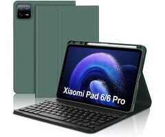 Magnetische Tastatur-Hülle für 11 Zoll Tablet - Dunkelgrün - Bis zu 35% Rabatt