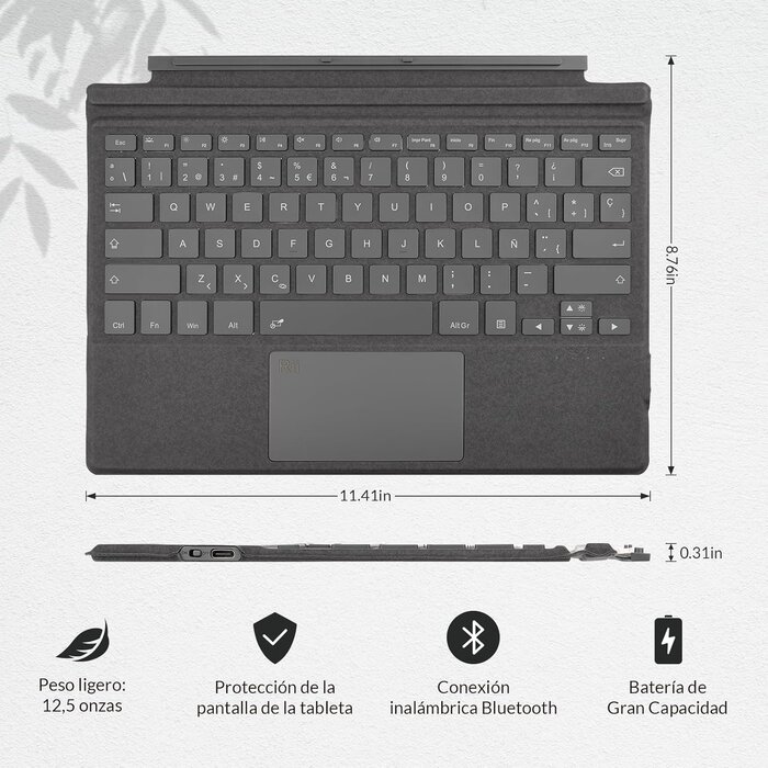 Magnetische Bluetooth-Tastatur für Surface Pro - Spanisch - bis zu 35% Rabatt