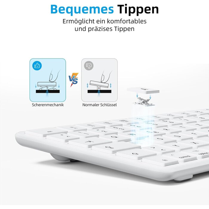 Kabellose Bluetooth-Tastatur für Mac - QWERTZ - Bis zu 35 % Rabatt