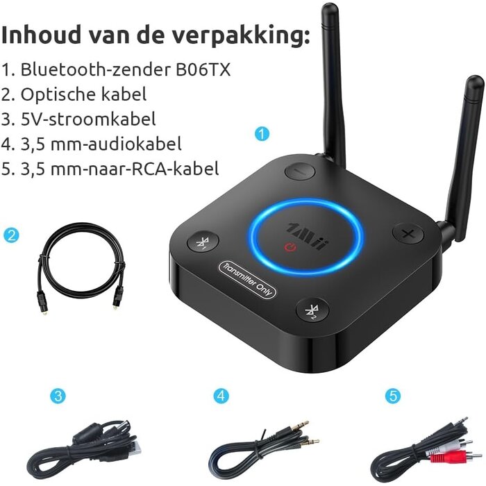 Bluetooth 5.3 Audio-Transmitter: aptX HD & Low Latency - bis zu 35% Rabatt