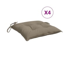 Palettenkissen-Set 4-tlg. 50x50x7 cm Taupe - Jetzt bis zu 35% Rabatt