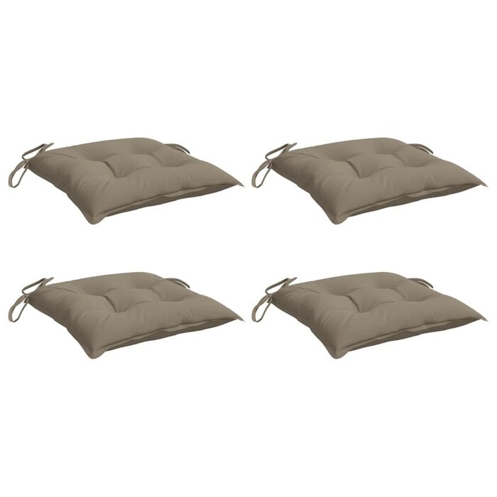 Palettenkissen-Set 4-tlg. 50x50x7 cm Taupe - Jetzt bis zu 35% Rabatt
