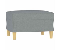 Moderner Fußhocker Hellgrau 60x50x41 cm - Outlet-Angebot bis zu 35% Rabatt