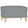 Moderner Fußhocker Hellgrau 60x50x41 cm - Outlet-Angebot bis zu 35% Rabatt