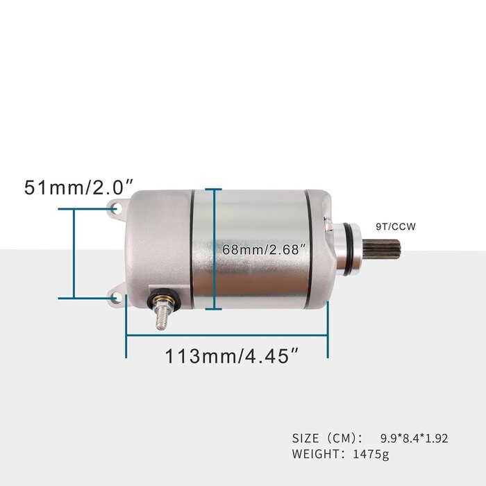 Elektrostarter Motor 9T CCW für ATV & Motorrad - bis zu 35 % Rabatt sparen