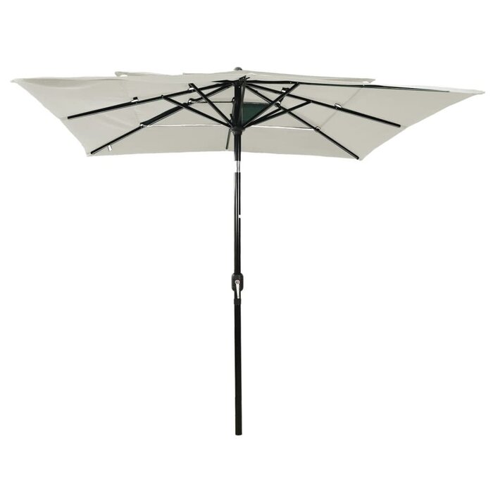 3-stufiger Sonnenschirm 250x250cm Sand - Jetzt bis zu 35% Rabatt sichern