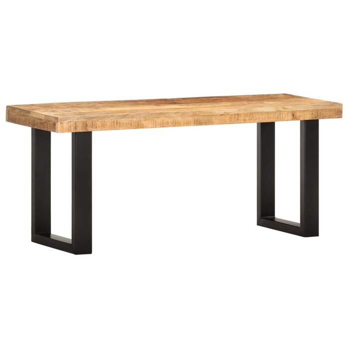 Industrie-Sitzbank aus Mangoholz 110 cm - jetzt bis zu 35 % sparen