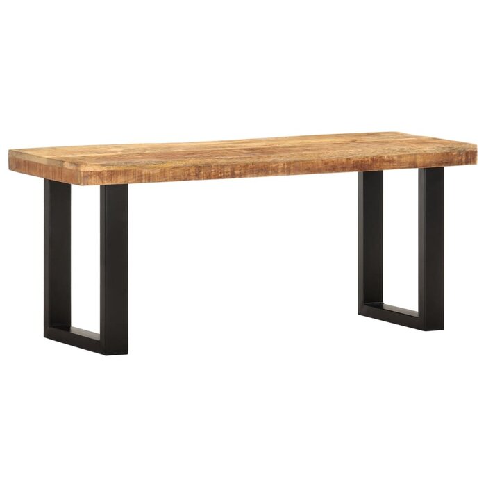 Industrie-Sitzbank aus Mangoholz 110 cm - jetzt bis zu 35 % sparen